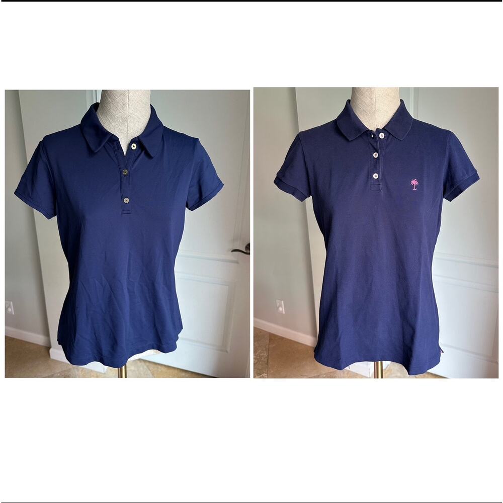 Bundle of two Lily Pulitzer women’s polo shirts Sz M